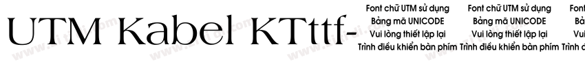 UTM Kabel KTttf字体转换